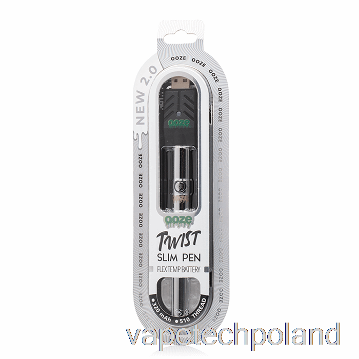 Vape Pen Ooze Slim Twist Pen 2.0 Flex Temp Bateria Kosmiczny Chrom